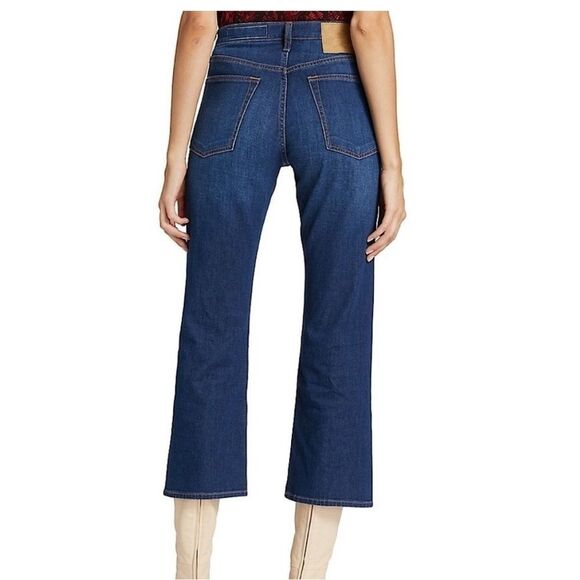 rag & bone Blue cropped Flare Wide Leg Jeans size 31 - Picture 1 of 10